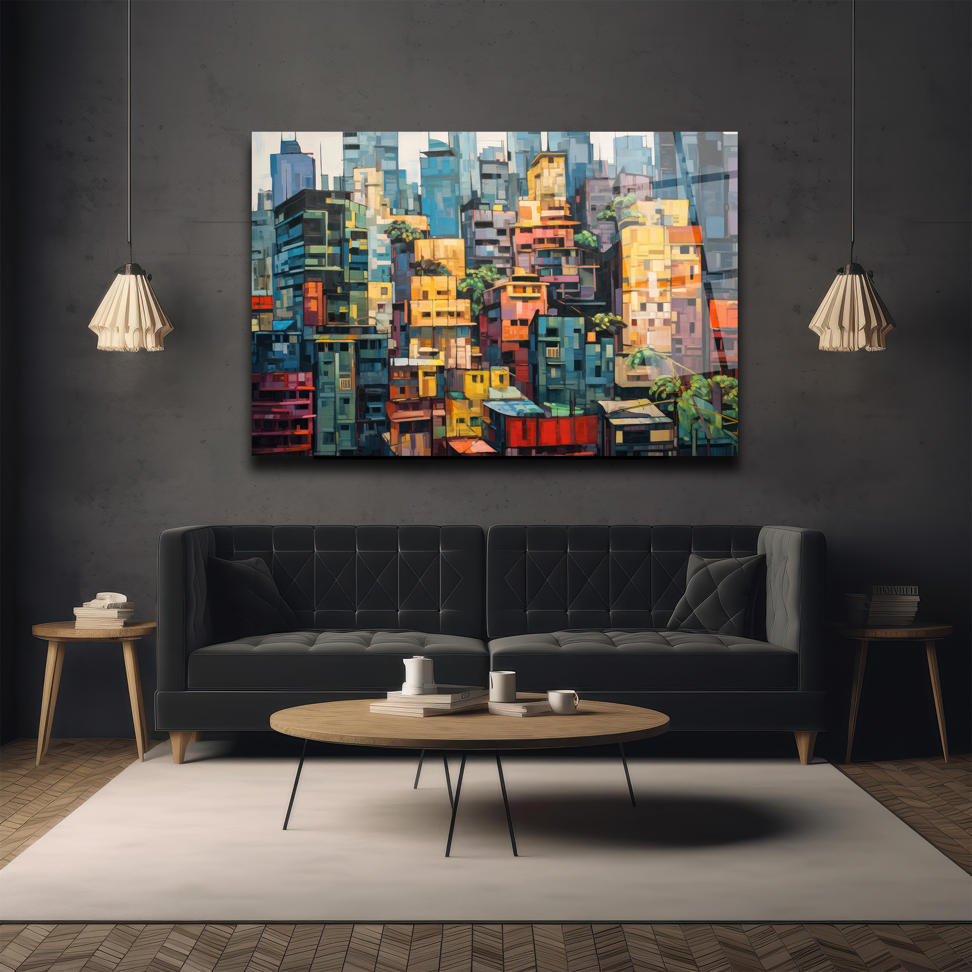 Kentsel Rüyalar: Canlı Şehir Manzarası Modern Cam Tablo - Glazella Kentsel Rüyalar: Canlı Şehir Manzarası Modern Cam Tablo - Glazella