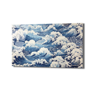 Büyük Dalga Ukiyo-e Japon Sanatı Cam Tablo - Glazella