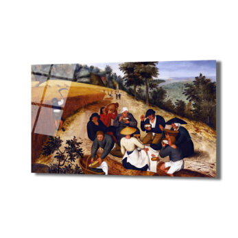 Bruegel'in Hasatçılar Manzarası Temperli Cam Tablo - Glazella