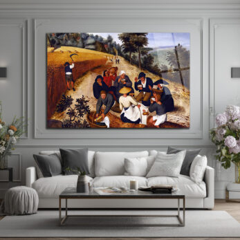 Bruegel'in Hasatçılar Manzarası Temperli Cam Tablo - Glazella Bruegel'in Hasatçılar Manzarası Temperli Cam Tablo - Glazella