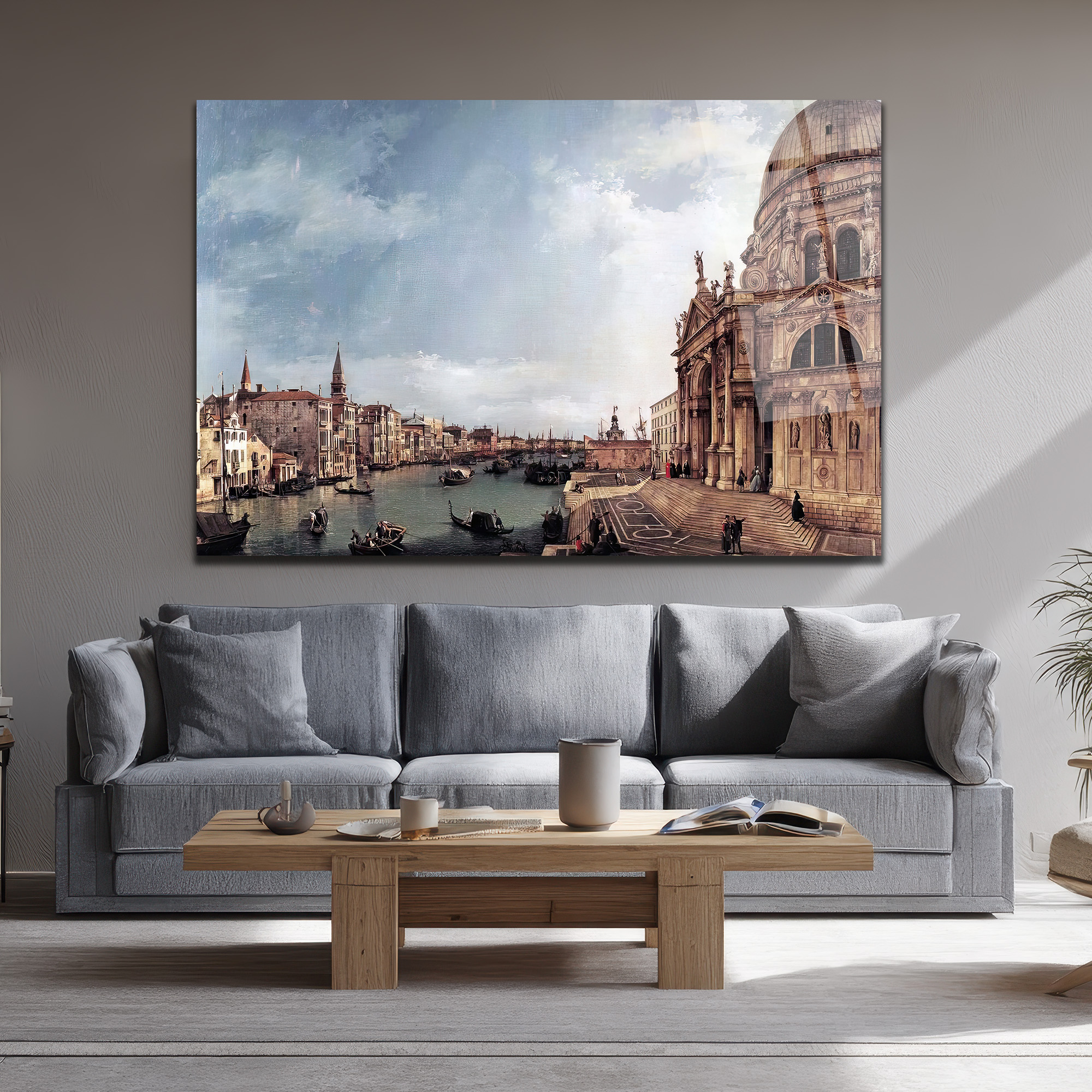 Venedik Büyüsü: Santa Maria della Salute Grand Canal Cam Tablo - Glazella Venedik Büyüsü: Santa Maria della Salute Grand Canal Cam Tablo - Glazella