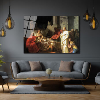 Andromache'nin Yası: Neoklasik Sanat Eseri Cam Tablo - Glazella Andromache'nin Yası: Neoklasik Sanat Eseri Cam Tablo - Glazella