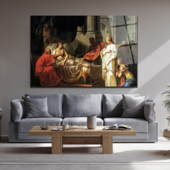 Andromache'nin Yası: Neoklasik Sanat Eseri Cam Tablo - Glazella Andromache'nin Yası: Neoklasik Sanat Eseri Cam Tablo - Glazella