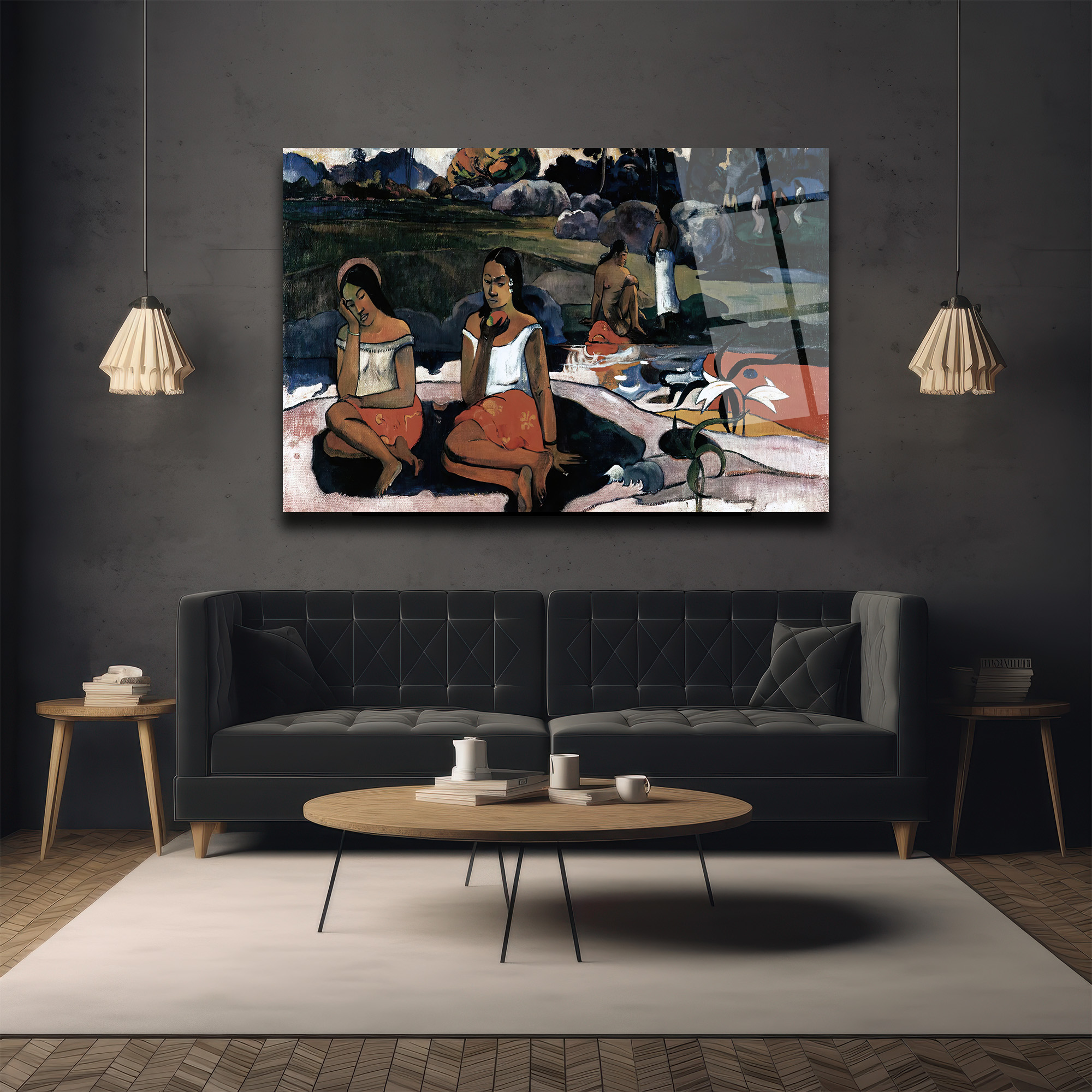 Gauguin'den Gizemli Tahiti Kadınları Temalı Sanatsal Cam Tablo - Glazella Gauguin'den Gizemli Tahiti Kadınları Temalı Sanatsal Cam Tablo - Glazella