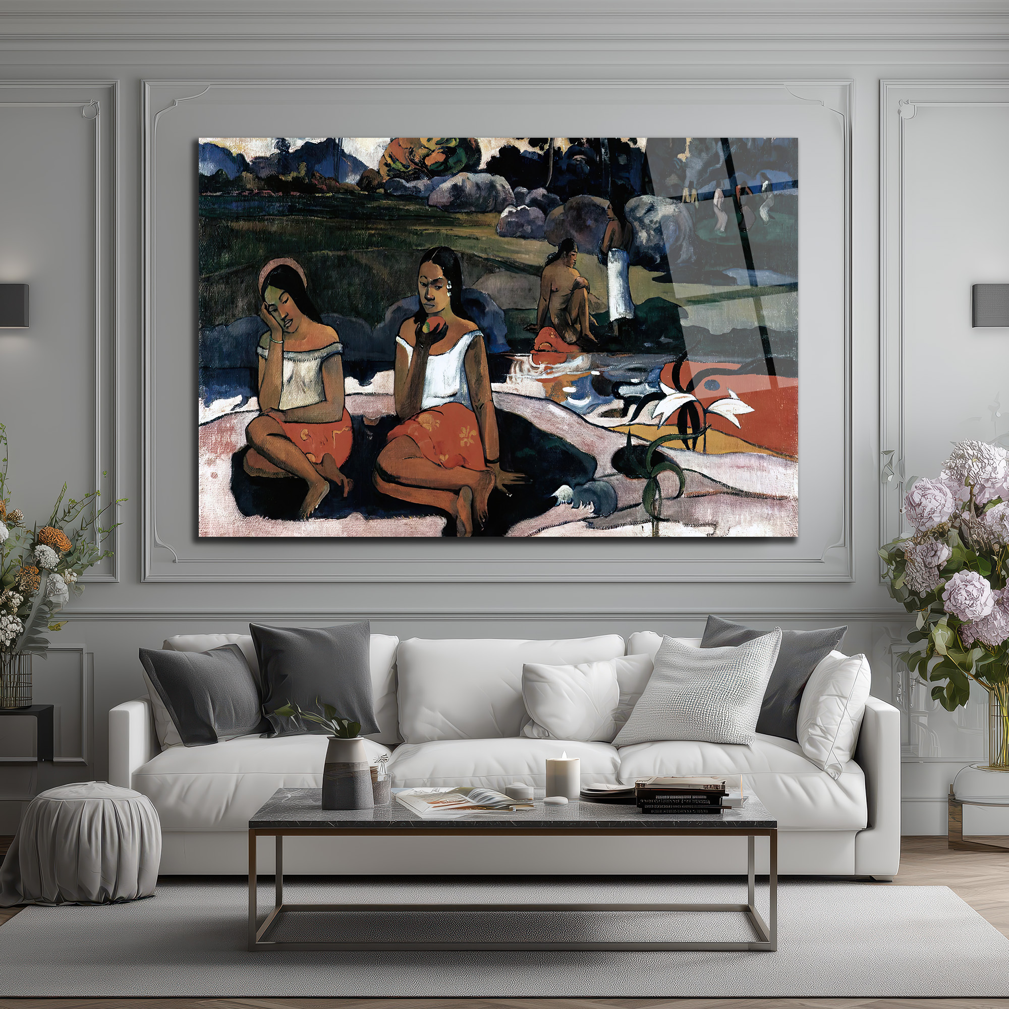 Gauguin'den Gizemli Tahiti Kadınları Temalı Sanatsal Cam Tablo - Glazella Gauguin'den Gizemli Tahiti Kadınları Temalı Sanatsal Cam Tablo - Glazella