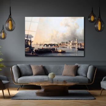 Thames Nehri'nde Tarihi Bir Yolculuk Cam Tablo - Glazella Thames Nehri'nde Tarihi Bir Yolculuk Cam Tablo - Glazella