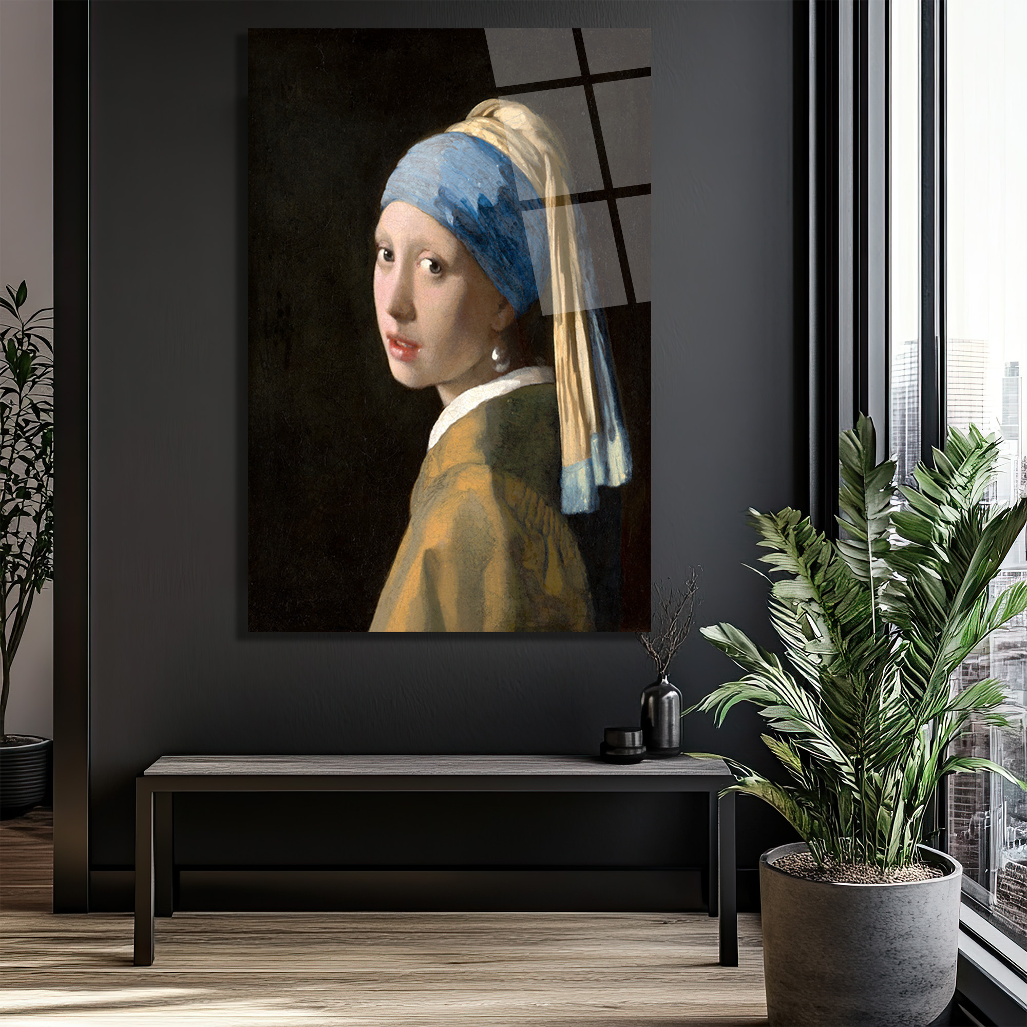 İnci Küpeli Kız Cam Tablo - Vermeer'in Gizemli Şaheseri - Glazella İnci Küpeli Kız Cam Tablo - Vermeer'in Gizemli Şaheseri - Glazella
