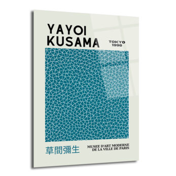 Yayoi Kusama Sonsuzluk Ağları Modern Sanat Cam Tablo - Glazella