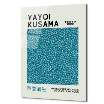 Yayoi Kusama Sonsuzluk Ağları Modern Sanat Cam Tablo - Glazella