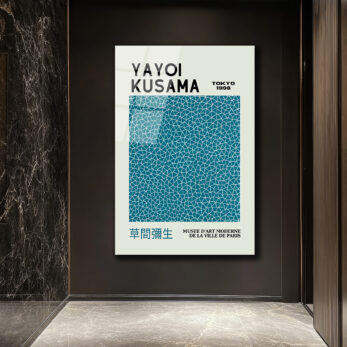 Yayoi Kusama Sonsuzluk Ağları Modern Sanat Cam Tablo - Glazella