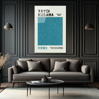 Yayoi Kusama Sonsuzluk Ağları Modern Sanat Cam Tablo - Glazella