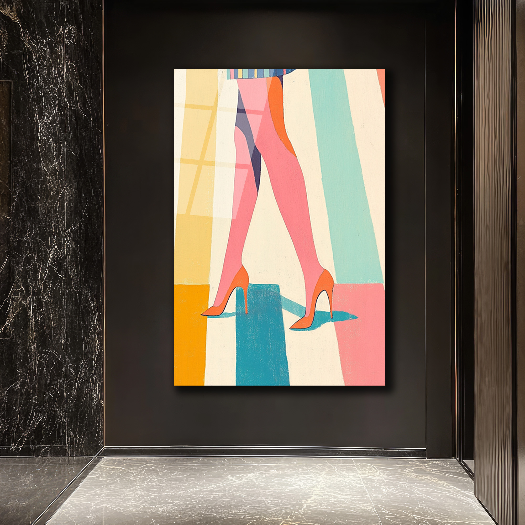 Şık Adımlar Modern Sanat Cam Tablo - Glazella Özel Koleksiyon - Glazella Şık Adımlar Modern Sanat Cam Tablo - Glazella Özel Koleksiyon - Glazella