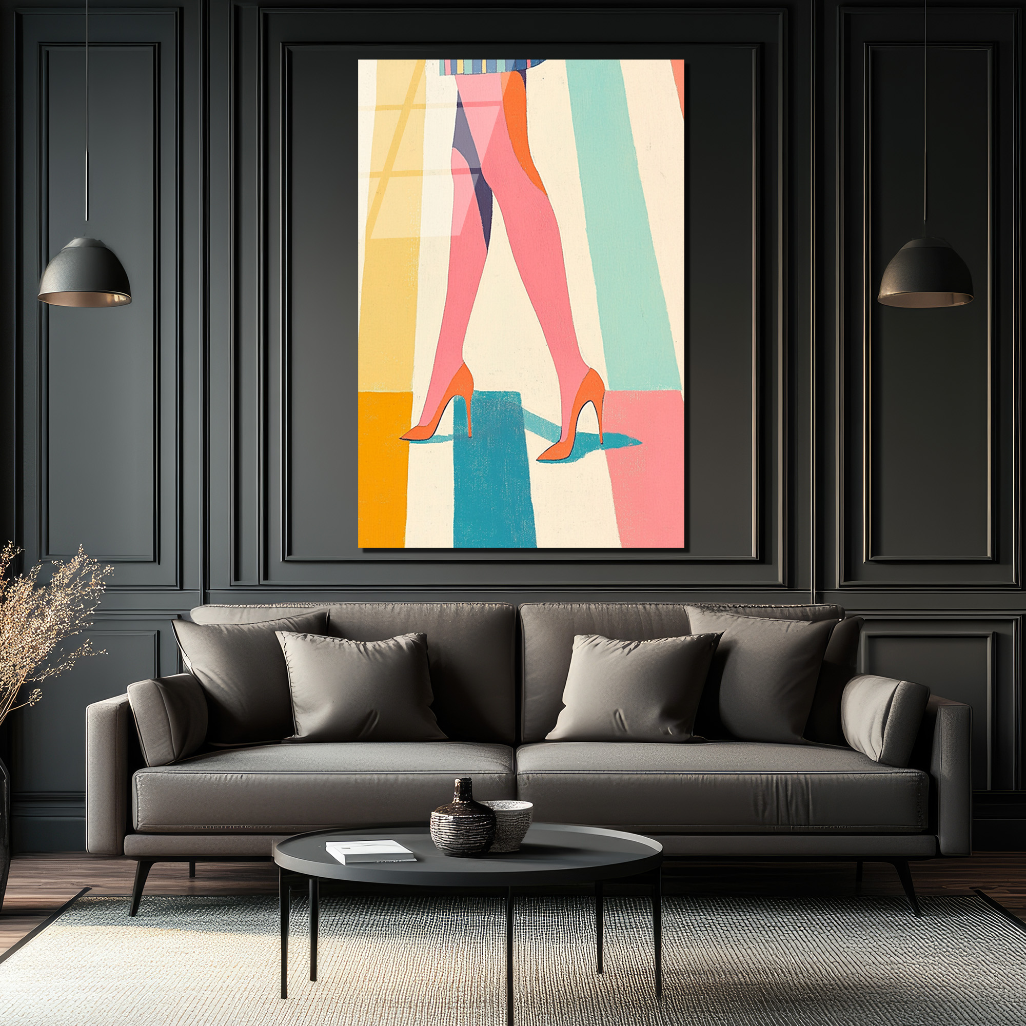 Şık Adımlar Modern Sanat Cam Tablo - Glazella Özel Koleksiyon - Glazella Şık Adımlar Modern Sanat Cam Tablo - Glazella Özel Koleksiyon - Glazella
