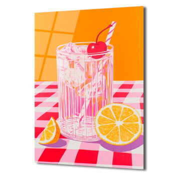 Yaz Kokteyli Pop Art Cam Tablo - Canlı Renklerle Mekanınıza Ferahlık Katın - Glazella Yaz Kokteyli Pop Art Cam Tablo - Canlı Renklerle Mekanınıza Ferahlık Katın - Glazella