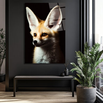 Gizemli Çöl Tilkisi Fennec Cam Tablo: Evine Vahşi Zarafet Kat! - Glazella Gizemli Çöl Tilkisi Fennec Cam Tablo: Evine Vahşi Zarafet Kat! - Glazella