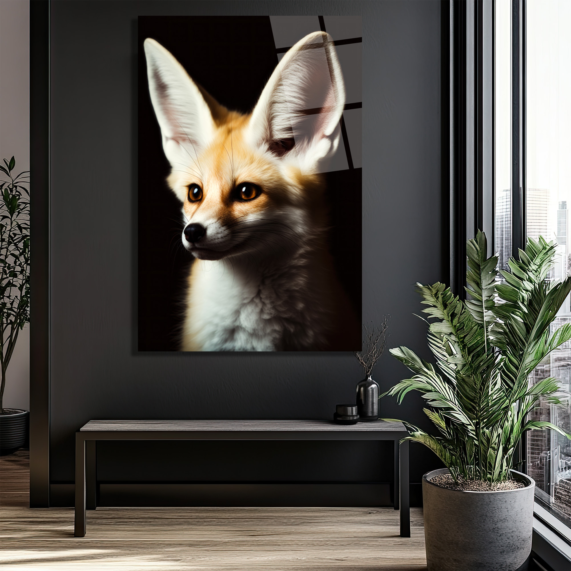 Gizemli Çöl Tilkisi Fennec Cam Tablo: Evine Vahşi Zarafet Kat! - Glazella Gizemli Çöl Tilkisi Fennec Cam Tablo: Evine Vahşi Zarafet Kat! - Glazella