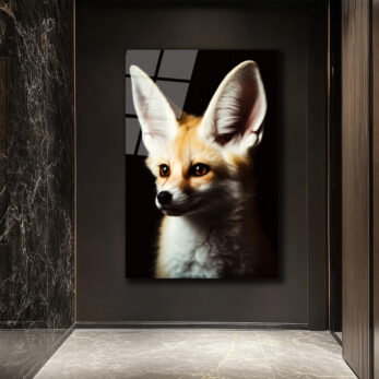 Gizemli Çöl Tilkisi Fennec Cam Tablo: Evine Vahşi Zarafet Kat! - Glazella Gizemli Çöl Tilkisi Fennec Cam Tablo: Evine Vahşi Zarafet Kat! - Glazella