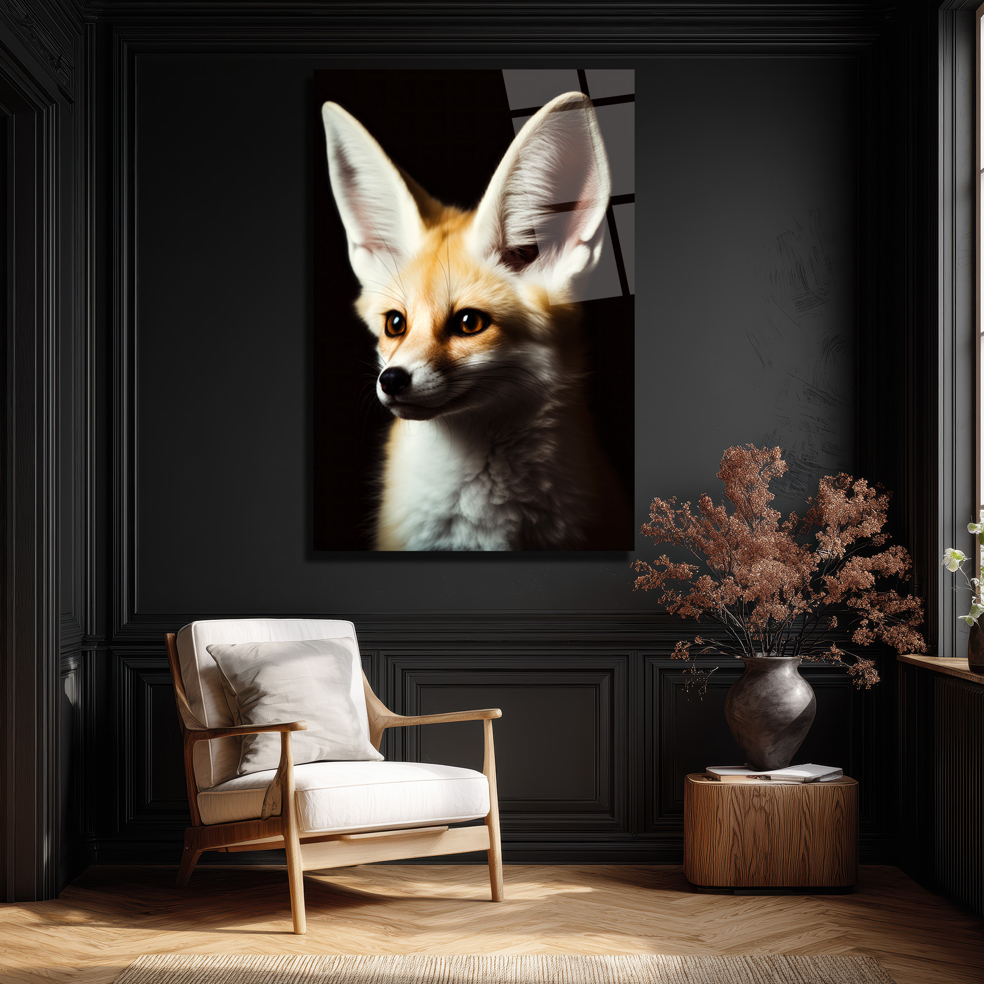 Gizemli Çöl Tilkisi Fennec Cam Tablo: Evine Vahşi Zarafet Kat! - Glazella Gizemli Çöl Tilkisi Fennec Cam Tablo: Evine Vahşi Zarafet Kat! - Glazella