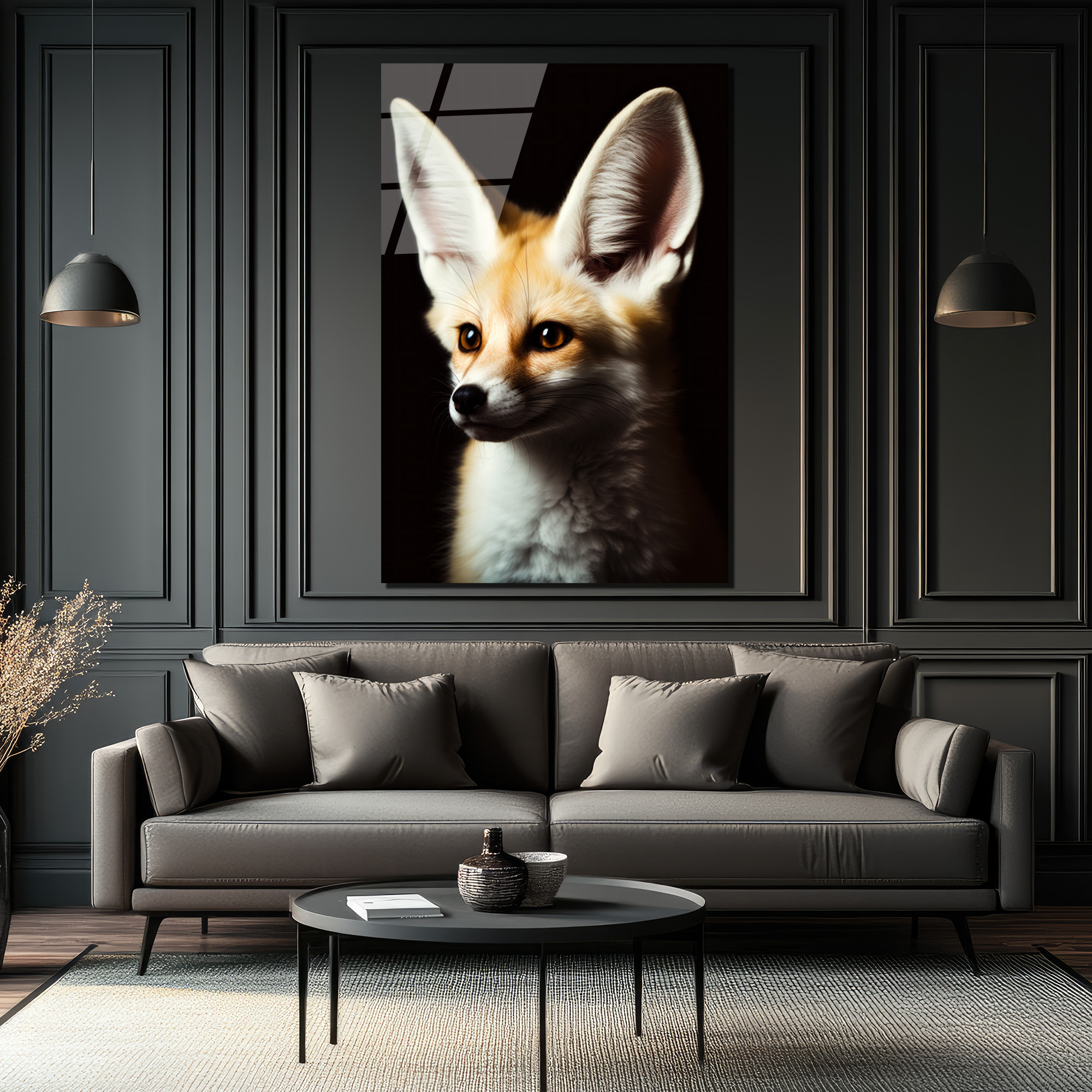 Gizemli Çöl Tilkisi Fennec Cam Tablo: Evine Vahşi Zarafet Kat! - Glazella Gizemli Çöl Tilkisi Fennec Cam Tablo: Evine Vahşi Zarafet Kat! - Glazella