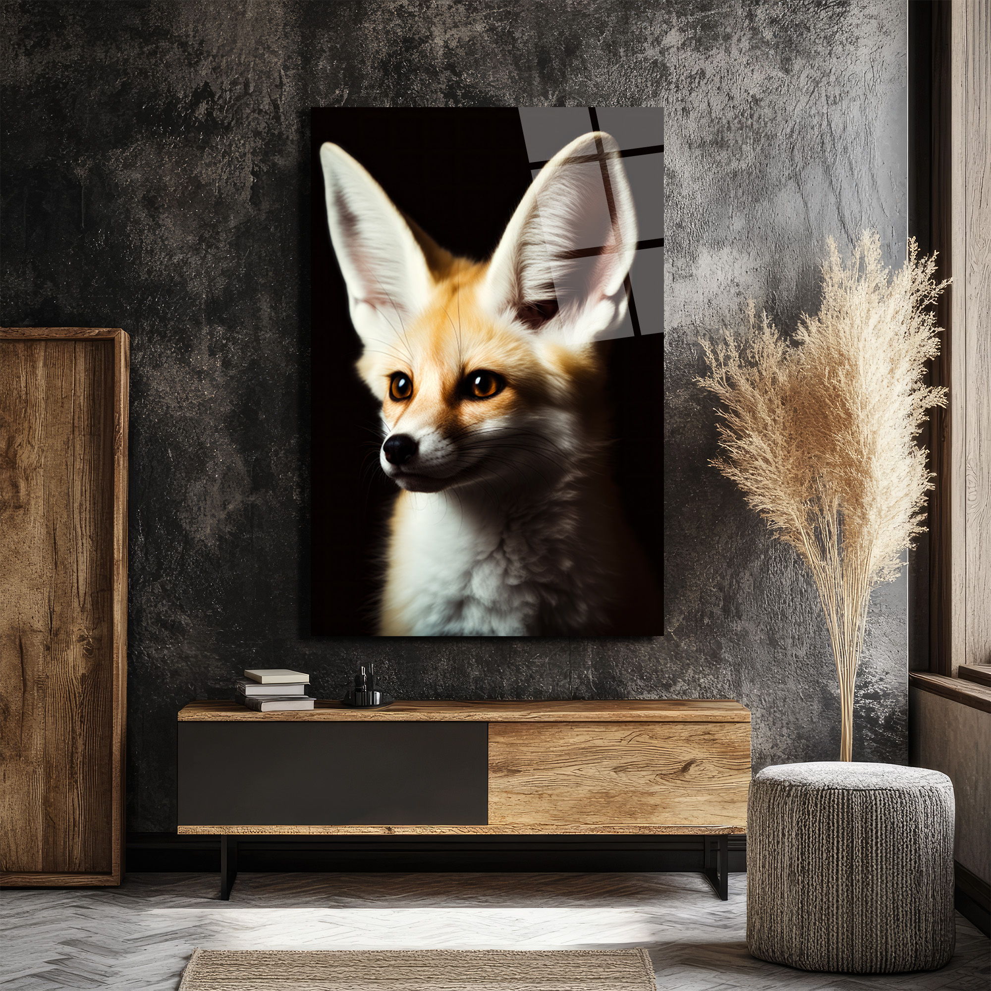Gizemli Çöl Tilkisi Fennec Cam Tablo: Evine Vahşi Zarafet Kat! - Glazella Gizemli Çöl Tilkisi Fennec Cam Tablo: Evine Vahşi Zarafet Kat! - Glazella