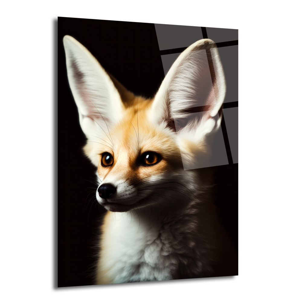 Gizemli Çöl Tilkisi Fennec Cam Tablo: Evine Vahşi Zarafet Kat! - Glazella Gizemli Çöl Tilkisi Fennec Cam Tablo: Evine Vahşi Zarafet Kat! - Glazella