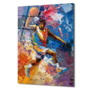 Dinamik Basketbolcu Sanatı Cam Tablo | Enerji Dolu Duvar Dekorasyonu - Glazella Dinamik Basketbolcu Sanatı Cam Tablo | Enerji Dolu Duvar Dekorasyonu - Glazella