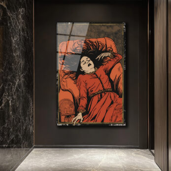 Derin Uyku: Gotik Sanat Temalı Cam Tablo - Glazella Derin Uyku: Gotik Sanat Temalı Cam Tablo - Glazella