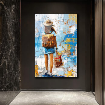 Özgür Ruhun Yolculuğu Cam Tablo - Modern Sanat Dekorasyonu - Glazella
