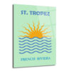 St. Tropez French Riviera Cam Tablo: Akdeniz'in Güneşi Evinizde - Glazella St. Tropez French Riviera Cam Tablo: Akdeniz'in Güneşi Evinizde - Glazella