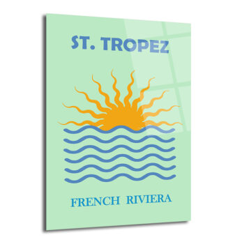 St. Tropez French Riviera Cam Tablo: Akdeniz'in Güneşi Evinizde - Glazella