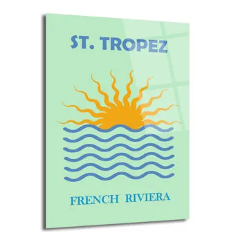St. Tropez French Riviera Cam Tablo: Akdeniz'in Güneşi Evinizde - Glazella