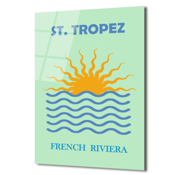 St. Tropez French Riviera Cam Tablo: Akdeniz'in Güneşi Evinizde - Glazella