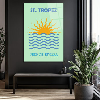 St. Tropez French Riviera Cam Tablo: Akdeniz'in Güneşi Evinizde - Glazella