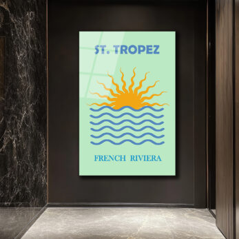 St. Tropez French Riviera Cam Tablo: Akdeniz'in Güneşi Evinizde - Glazella