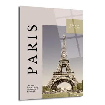 Paris Eyfel Kulesi Seyahat Temalı Modern Cam Tablo - Glazella
