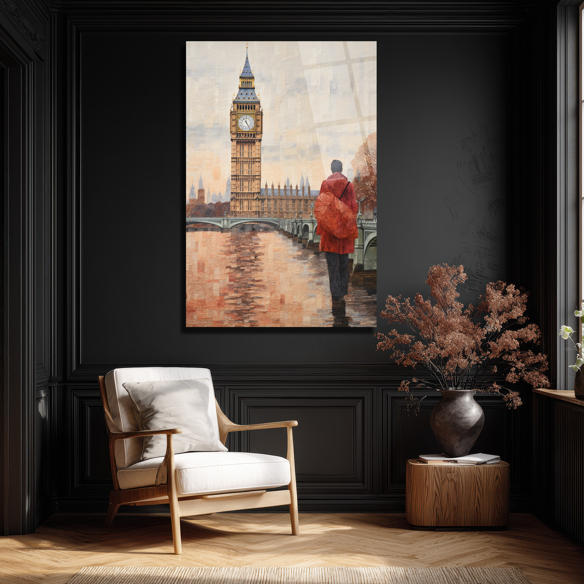 Londra Big Ben Manzarası Cam Tablo - Şehrin Ruhu Evinde - Glazella Londra Big Ben Manzarası Cam Tablo - Şehrin Ruhu Evinde - Glazella