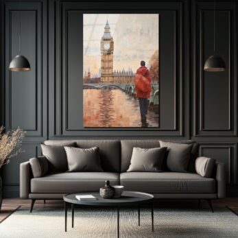 Londra Big Ben Manzarası Cam Tablo - Şehrin Ruhu Evinde - Glazella Londra Big Ben Manzarası Cam Tablo - Şehrin Ruhu Evinde - Glazella