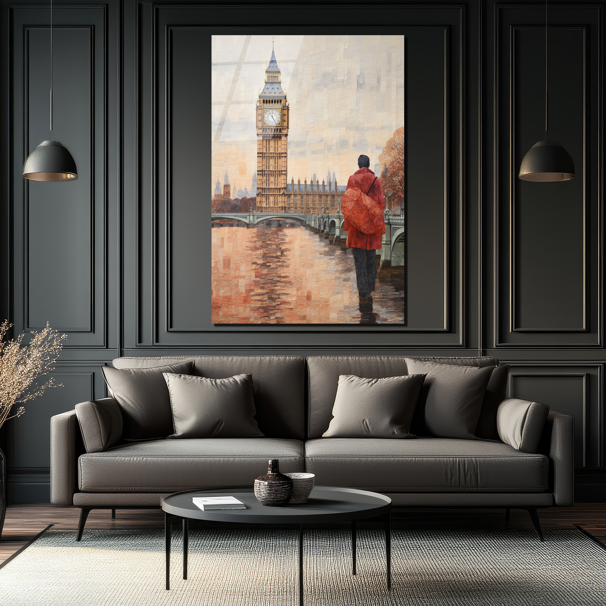 Londra Big Ben Manzarası Cam Tablo - Şehrin Ruhu Evinde - Glazella Londra Big Ben Manzarası Cam Tablo - Şehrin Ruhu Evinde - Glazella