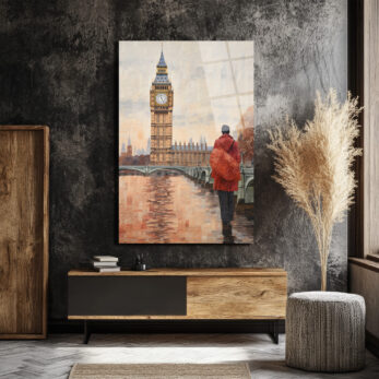 Londra Big Ben Manzarası Cam Tablo - Şehrin Ruhu Evinde - Glazella Londra Big Ben Manzarası Cam Tablo - Şehrin Ruhu Evinde - Glazella