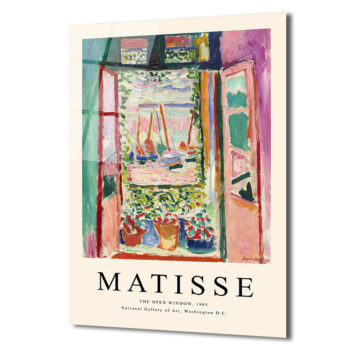Matisse Açık Pencere Cam Tablo - Fauvist Sanatın Canlı Dokunuşu - Glazella Matisse Açık Pencere Cam Tablo - Fauvist Sanatın Canlı Dokunuşu - Glazella
