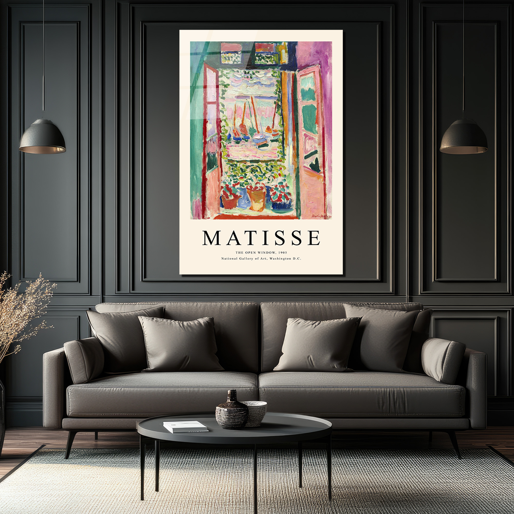Matisse Açık Pencere Cam Tablo - Fauvist Sanatın Canlı Dokunuşu - Glazella Matisse Açık Pencere Cam Tablo - Fauvist Sanatın Canlı Dokunuşu - Glazella
