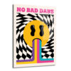 No Bad Days Retro Smiley Cam Tablo - Pozitif Enerji - Glazella No Bad Days Retro Smiley Cam Tablo - Pozitif Enerji - Glazella