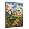 Yosemite Milli Parkı Vintage Manzara Cam Tablo - Glazella