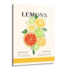 Canlandırıcı Limon Dilimleri Modern Sanat Cam Tablo - Glazella