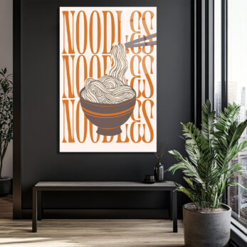 Noodles Desenli Modern Mutfak Cam Tablo - Glazella Noodles Desenli Modern Mutfak Cam Tablo - Glazella