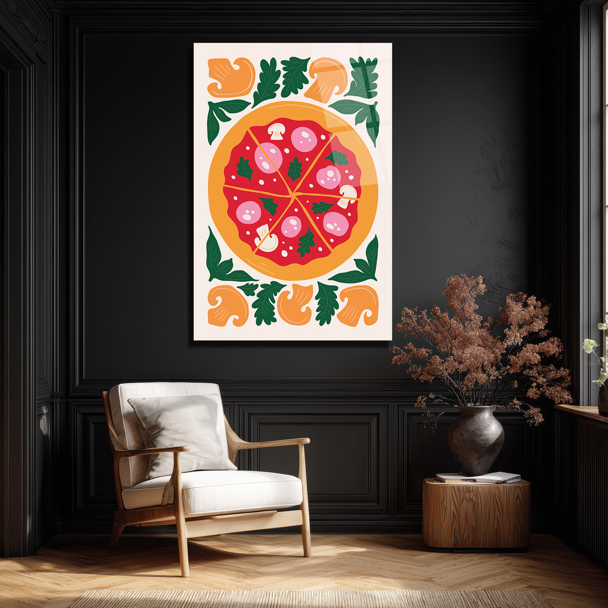 Neşeli Pizza Dilimleri Cam Tablo - Mutfak ve Yemek Alanları İçin Modern Dekor - Glazella Neşeli Pizza Dilimleri Cam Tablo - Mutfak ve Yemek Alanları İçin Modern Dekor - Glazella