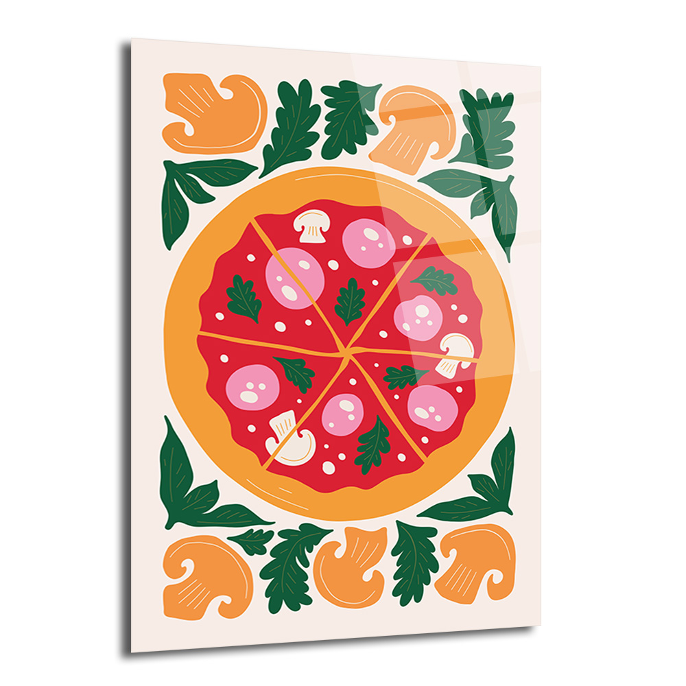 Neşeli Pizza Dilimleri Cam Tablo - Mutfak ve Yemek Alanları İçin Modern Dekor - Glazella Neşeli Pizza Dilimleri Cam Tablo - Mutfak ve Yemek Alanları İçin Modern Dekor - Glazella