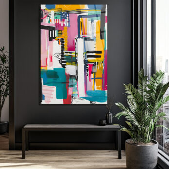 Enerjik Soyut Sanat Cam Tablo - Modern Duvar Dekorasyonu - Glazella Enerjik Soyut Sanat Cam Tablo - Modern Duvar Dekorasyonu - Glazella