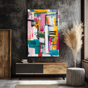 Enerjik Soyut Sanat Cam Tablo - Modern Duvar Dekorasyonu - Glazella Enerjik Soyut Sanat Cam Tablo - Modern Duvar Dekorasyonu - Glazella
