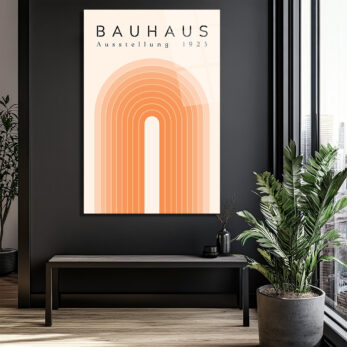 Bauhaus Ausstellung 1923 Minimalist Sanat Cam Tablo - Glazella Bauhaus Ausstellung 1923 Minimalist Sanat Cam Tablo - Glazella